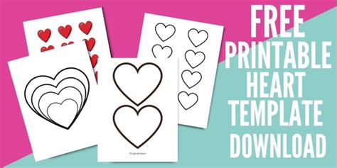 Adorable Free Heart Printable Templates Stencils Originalmom