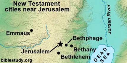 Emmaus Jerusalem Map