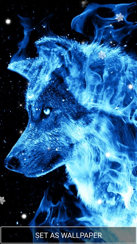 Ice Fire Wolf Wallpaper For Android Apk Download