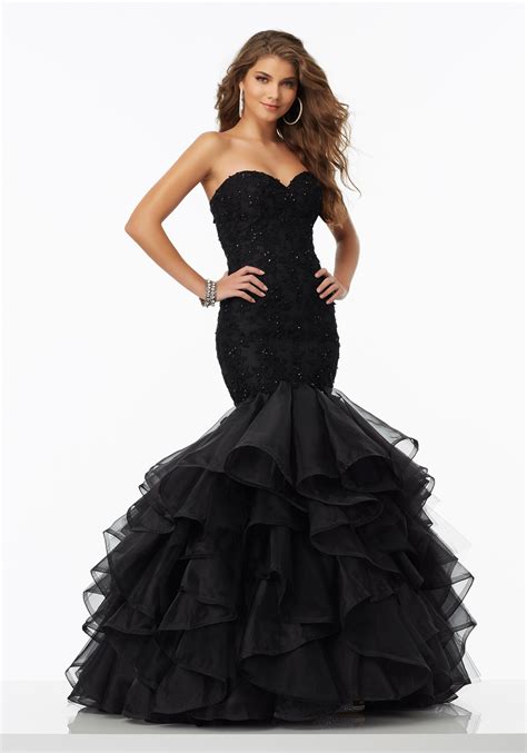 Beaded Lace Mermaid Prom Dress Style 99095 Morilee