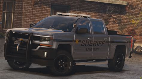 2017 Police Chevrolet Silverado Replace Fivem Gta5