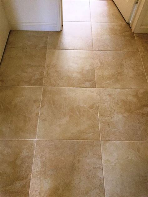 Grout Colour Changed On Large Porcelain Tiled Floor In Kidderminster