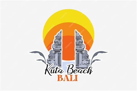 Premium Vector Balinese Gate Illustration