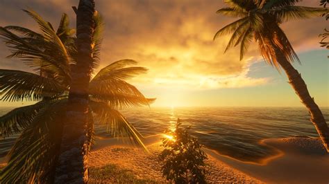 ❤ get the best sunset beach wallpaper on wallpaperset. landscape, Sunset, Beach Wallpapers HD / Desktop and ...