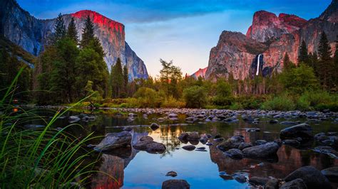 El Capitan And Cathedral Rocks From Yosemite Valley Wallpaper Backiee