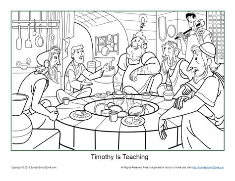Paul And Timothy Coloring Pages Printable