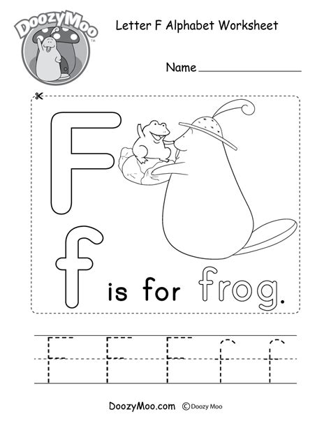 Cute Uppercase Letter F Coloring Page Free Printable Doozy Moo