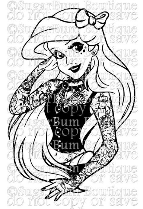 Free Free 309 Gothic Tattooed Disney Princesses Svg SVG PNG EPS DXF File