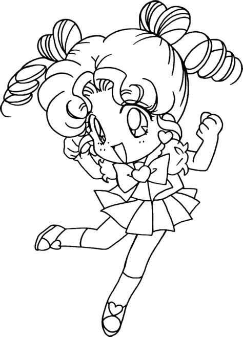 Sailor Chibi Chibi Moon Coloring Pages