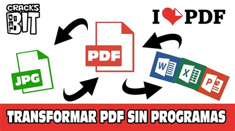 Transforma Pdf Sin Programas A  Word Excel Powerpoint Con