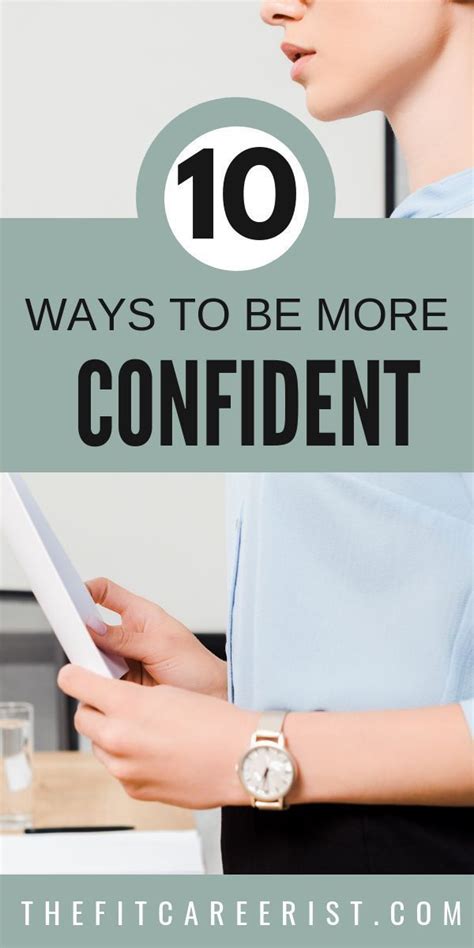 How To Be Confident 10 Ways To Grow Your Self Assurance Building Self Confidence Self