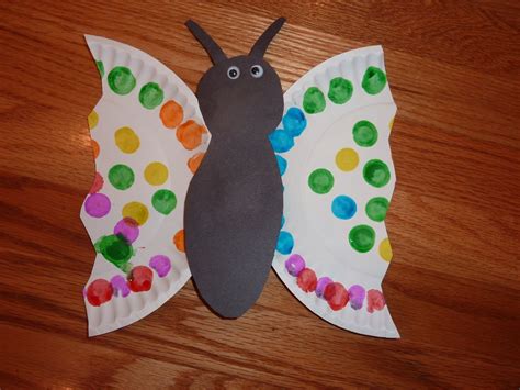 Paperplate Butterfly Insect Crafts Preschool Crafts Bug Crafts