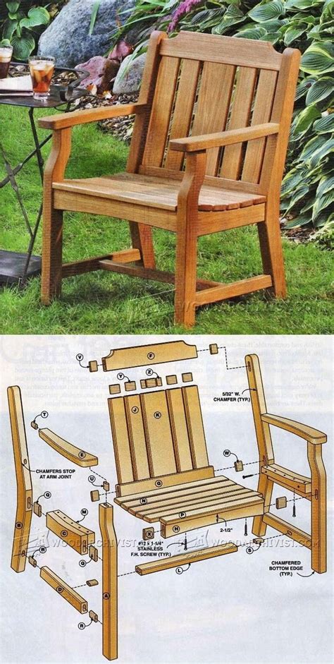 Garden Chair Plans Outdoor Furniture Plans And Projects Woodarchivist