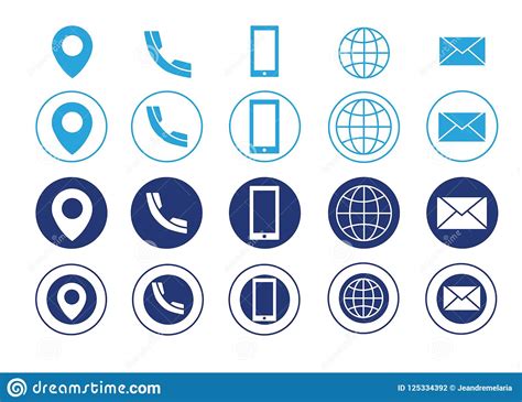 You can always use a business card mockup for a better presentation of your final business card design. Vector Business Card Contact Information Icons Stock Vector - Illustration of telephone, website ...