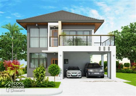 Modern House Two Story With 4 Bedrooms Cool House