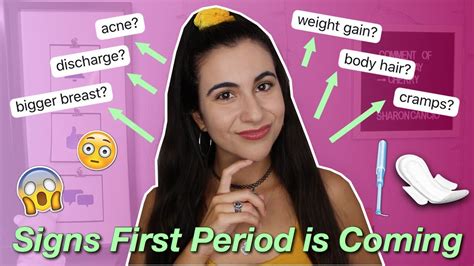 Learn how to read and understand these signs! 5 Signs Your FIRST Period is Coming! (how to tell) | Just ...