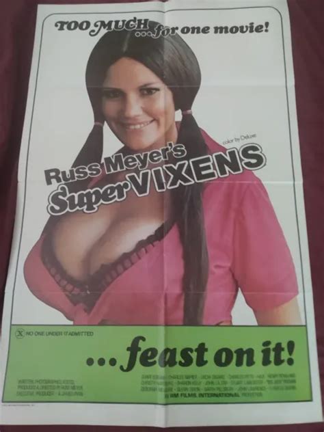 Super Vixens Original One Sheet Russ Meyer Uschi Digard X Rated