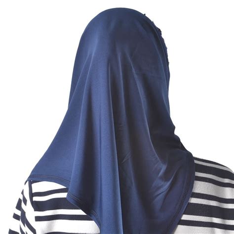 hawei home arabic muslim keffiyeh scarf wrap crystal flower head cover turban blue blue