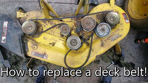 How To Replace The Deck Belt On A John Deere Srx95 Step By Step