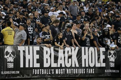 Black Hole Oakland Raiders Stadium Raiders Next Black Hole To Be