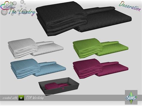 The Sims Resource The Laundry Decoration Towel V4