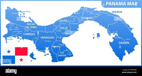El Mapa Detallado De Panamá Con Las Regiones O Estados Y Ciudades
