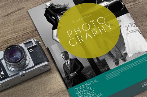 Photography Flyer Template Psd A4 82×116 In 025 In Bleed Area
