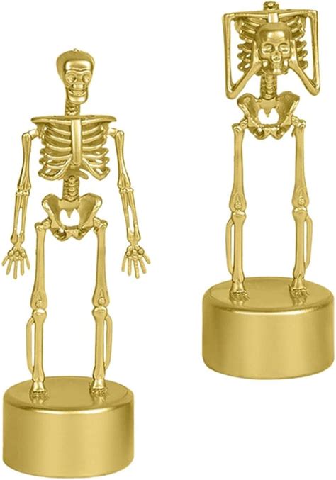 Safigle 2pcs Halloween Best Costume Skeleton Trophy