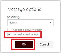 Saleshandy's outlook read receipt feature let you know when and how many times your email has opened. Read Receipts in Outlook Web App - TechHelp - MCLA's ...