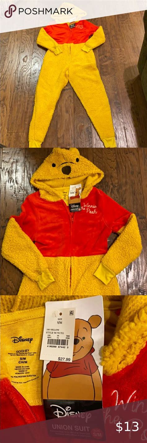 Winnie The Pooh Union Suit S M Costume Costumes Union Suit Suits