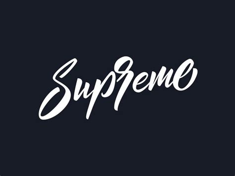 Supreme Lettering Logo Letter Logo Logo Inspiration Creative Lettering
