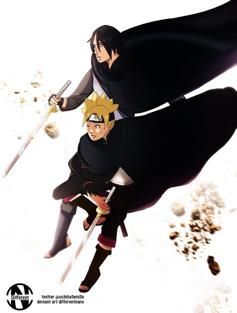 Boruto And Sasuke Fan Art Master And Student Rboruto