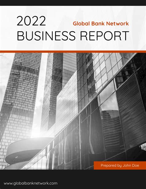 Black And White Business Report Report Template