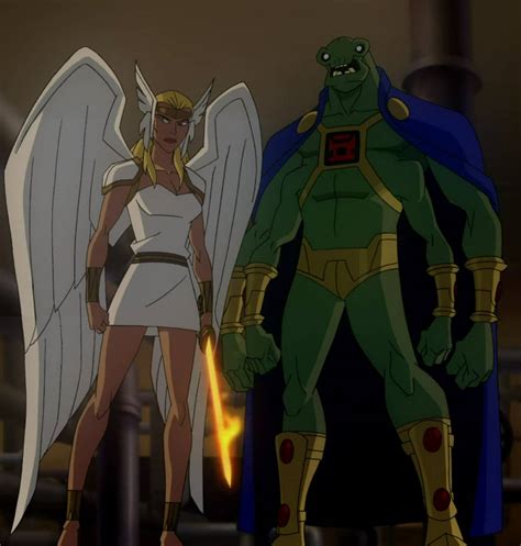 Evil Hawkgirl And Martian Manhunter By Benderjam On Deviantart
