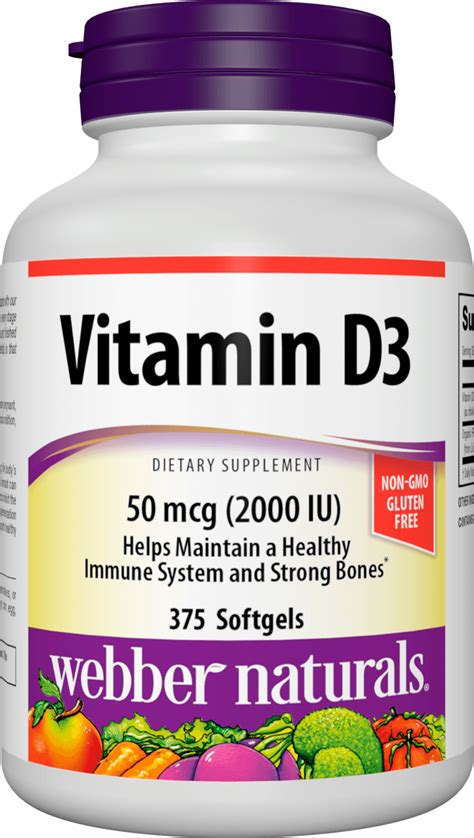 Vitamin D3 2000 Iu Webber Naturals Us