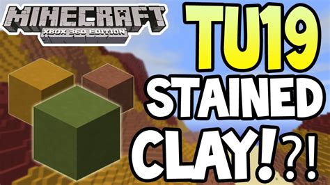 Minecraft Xbox 360ps3 Tu19 Update Stained Clay Explained