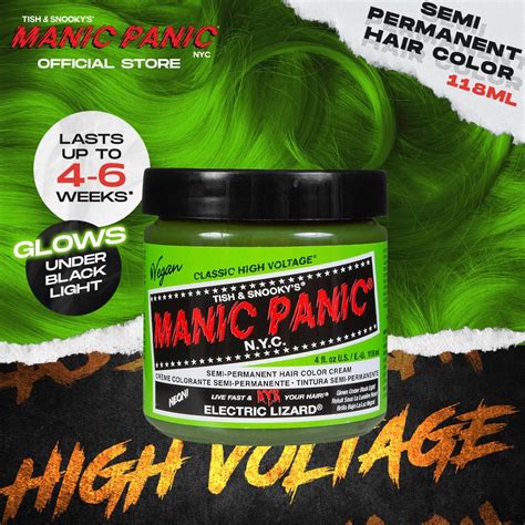 Manic Panic Classic High Voltage In Electric Lizard 118ml Shopee Philippines