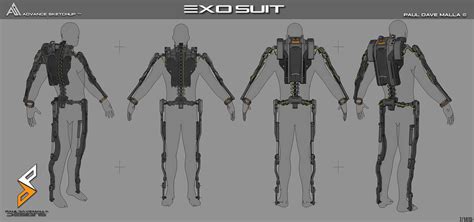Artstation Exo Suit Project Paul Dave Malla Robot Concept Art