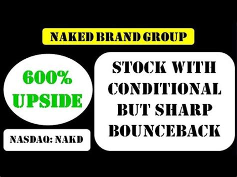 Naked Brand Group Stock With Conditional But Sharp Bounceback Nakd Stock Youtube