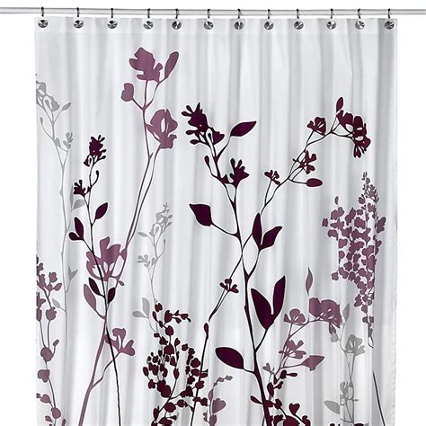 Reflections Purple Fabric Shower Curtain Bed Bath And Beyond