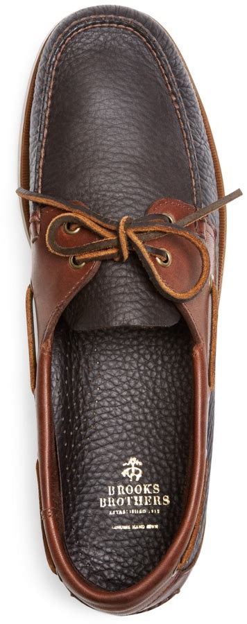 Brooks Brothers Contrasting Leather Boat Shoes 178 Brooks Brothers