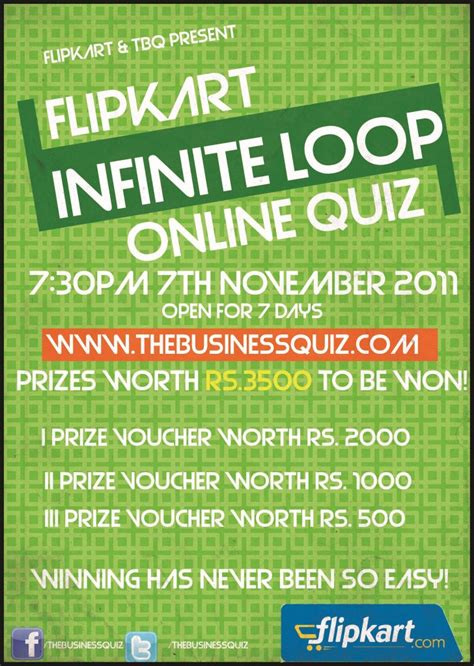 Flipkart Infinite Loop Online Quiz The Business Quiz Tbq