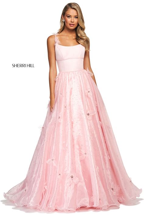 pin by ashley rene s prom and pageant on blushing in blush pink sherri hill dresses ball