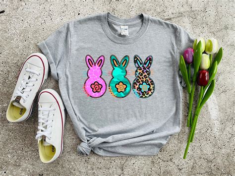 Funky Bunnies Shirt Easter Bunny Shirt Women Bunny T Shirt Etsy In