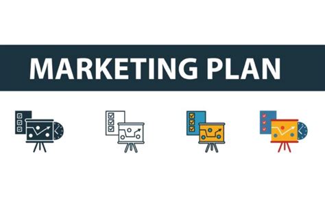 Marketing Plan Icon Set Graphic By Aimagenarium · Creative Fabrica