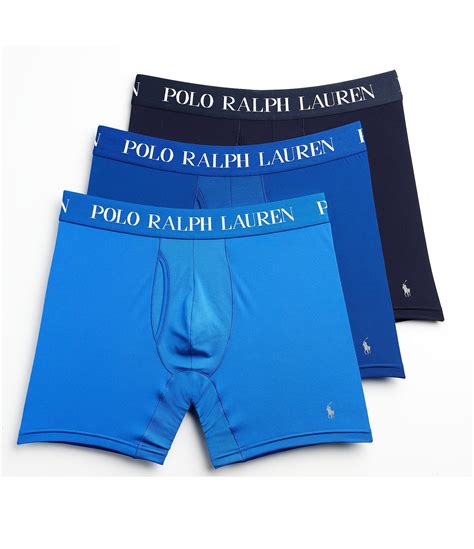 Polo Ralph Lauren 4d Flex Performance Mesh Boxer Briefs 3 Pack