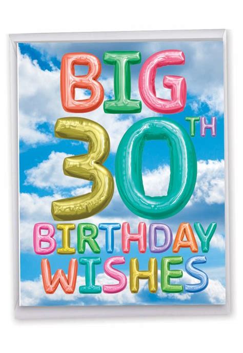 inflated messages 30 creative milestone birthday giant card