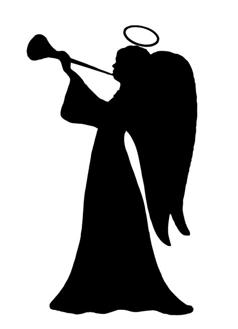 Christmas Angelsilhouette Logo Image For Free Free Logo Image