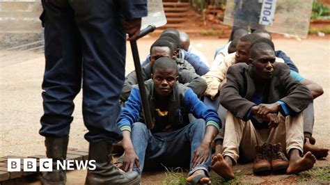Zimbabwe Opposition Accuses Government Of Brutal Crackdown Bbc News