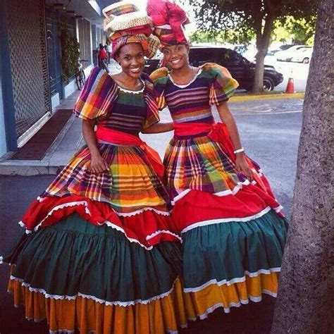 One Form Of Ethnic Wear Of Jamaica More Jamaican Dress Caribbean Culture Jamaica Culture